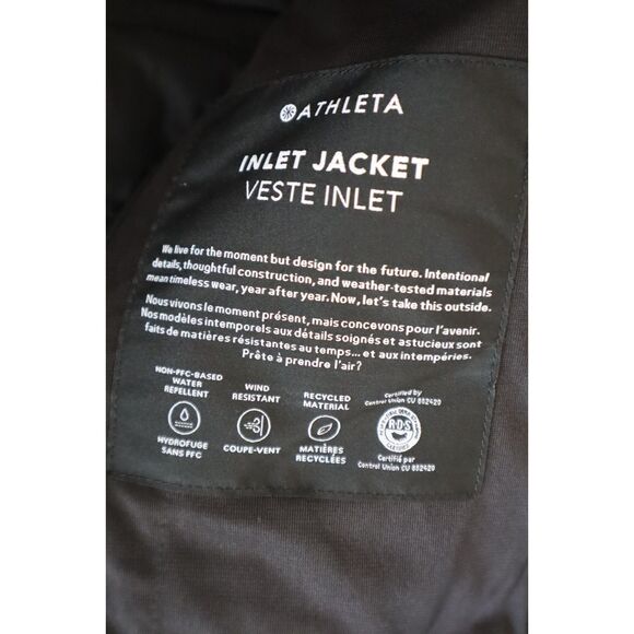 Athleta 982731-00 Women's Sz 2XS Black Inlet Hooded Puffer Jacket - Picture 16 of 16